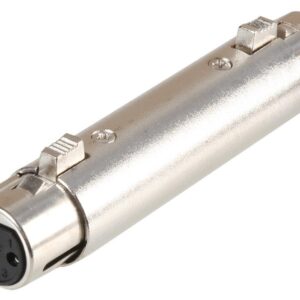 Pulse XLR Female Socket to XLR Female Socket 3 Pin Adaptor / Coupler