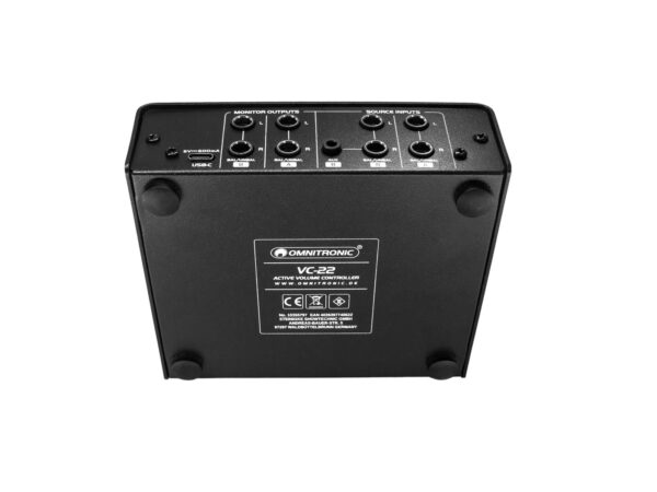 Omnitronic VC-22 Active Volume Controller inc Source Selection & Bluetooth - Image 8