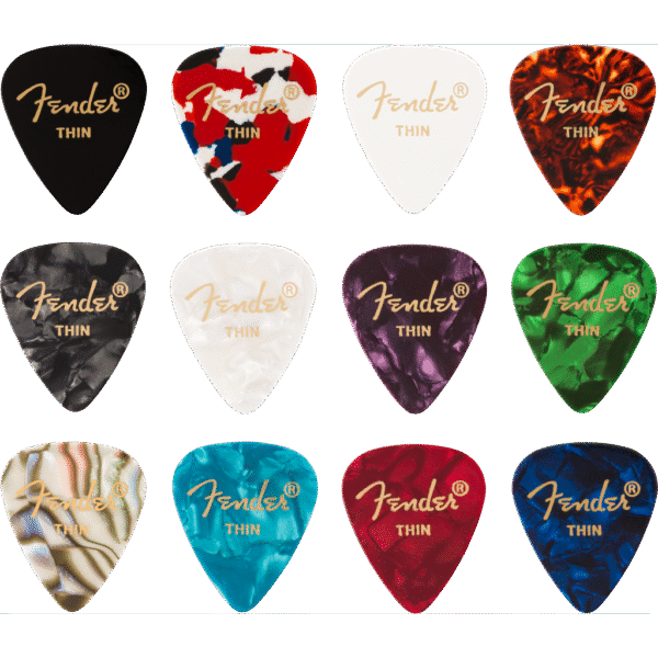 Fender 351 Celluloid Guitar Pick Medley (12-pack) - Image 5