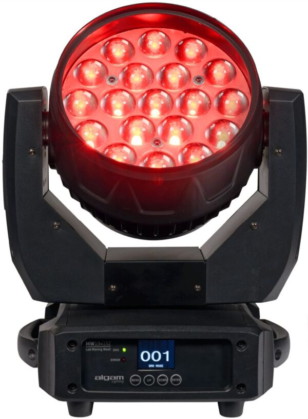 Algam MW19X15Z LED MOVING HEAD ZOOM LIGHT 19 x 15W RGBW