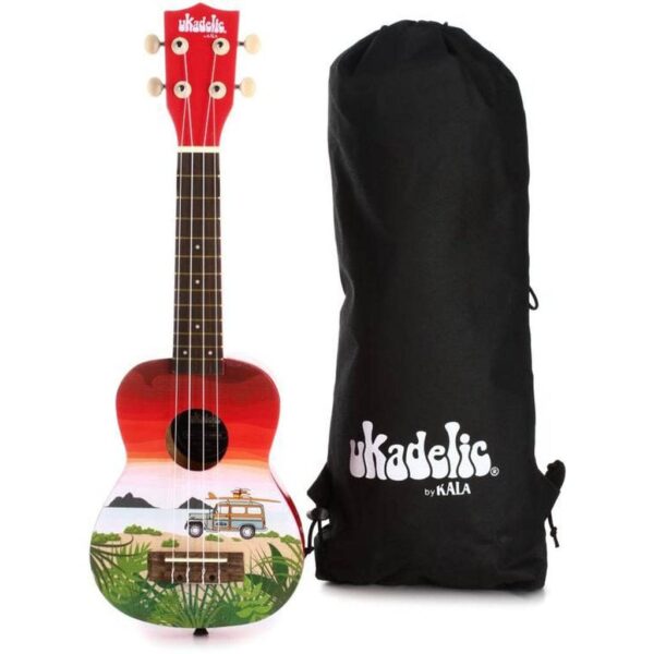 Kala Ukadelic Graphic Top Soprano Ukulele - Image 9