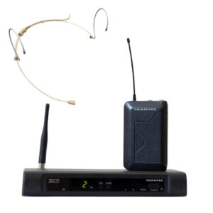 Trantec S4.10 UHF Beltpack System CH38 inc Beige Headset