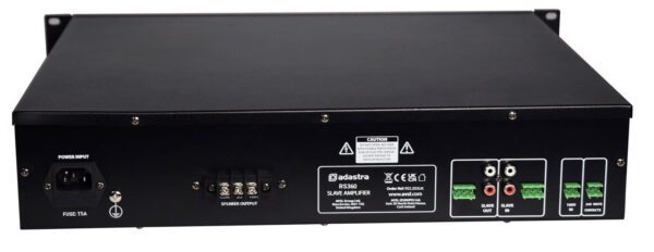 Adastra RS Series 100V Line Slave Amplifier 360W - Image 4