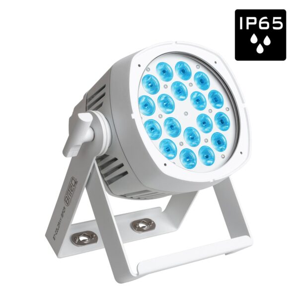 Briteq BT-COLORAY 18FCR White Housing IP65 LED Par 18 x 8W RGBW - Image 2