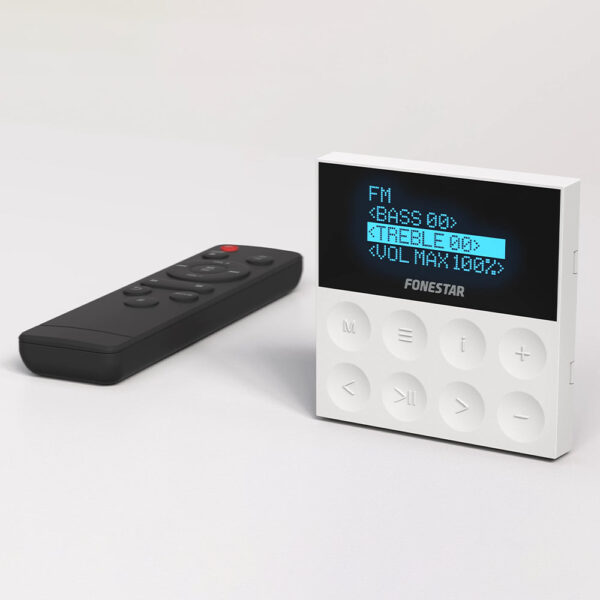 Fonestar KS-WALL In-Wall Stereo Amplifier with Bluetooth and Two Ceiling Speakers, 15 + 15W 8 Ohms - Image 2