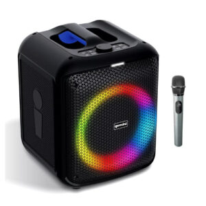 Gemini GGO-650L Battery Portable Bluetooth Karaoke Speaker with Wireless Mic