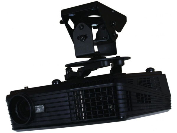 B-Tech Heavy Duty Universal Projector Ceiling Mount – Black (25kg Capacity) - Image 2