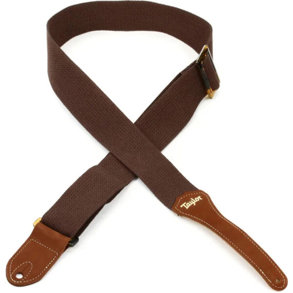 Taylor GS Mini Cotton 2" Guitar Strap (with Amber Buckle) - Image 2