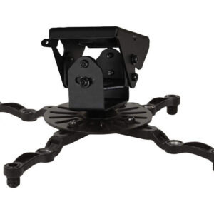 B-Tech Heavy Duty Universal Projector Ceiling Mount – Black (25kg Capacity)