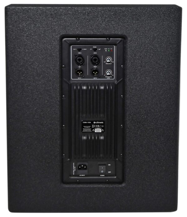 Citronic CUBA 15" 1600W High Power Active Subwoofer - Image 3