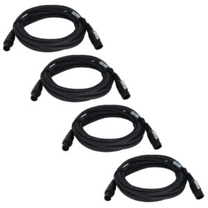 4x Neutrik 1.5M Power Cable TRUE1 Male to Female 3x 2.5mm H07RN-F