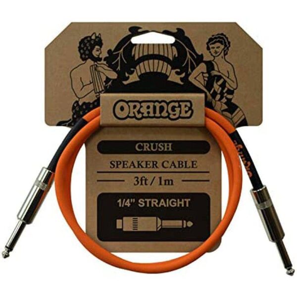 Orange Crush 1/4 Inch - 1/4 Inch Speaker Cable - 3 Foot - Image 2