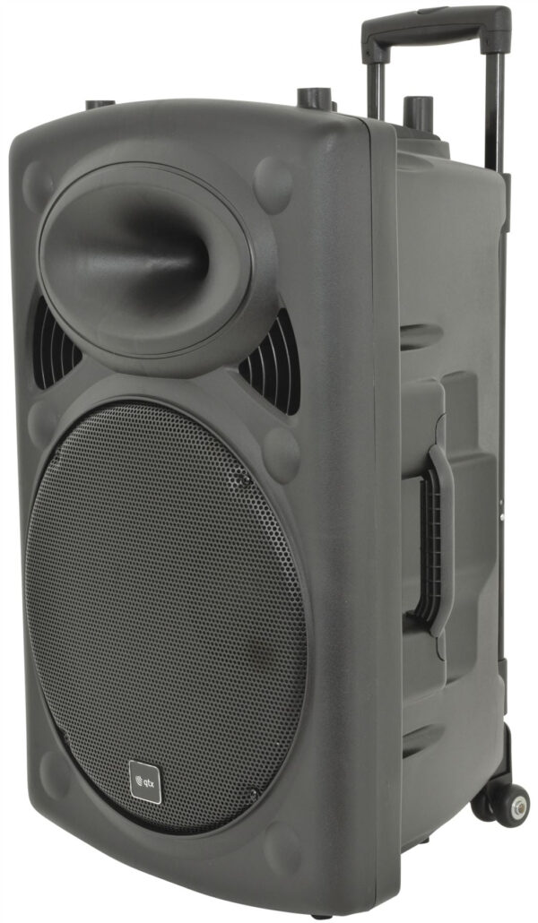 QTX QR15PABT Portable PA with Bluetooth inc 2x Wireless Mics *BSTOCK* - Image 5