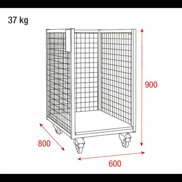 Wentex Trolley for Backdrops – Half Size (90 cm) Transport Cart - Image 5