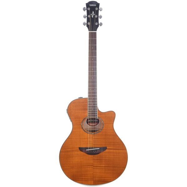 Yamaha APX600FM Flame Maple Acoustic-Electric Guitar - Amber - Image 3