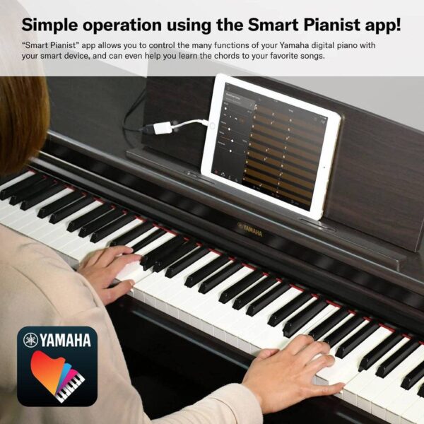 Yamaha Arius YDP-145 Digital Home Piano with Bench - Image 7