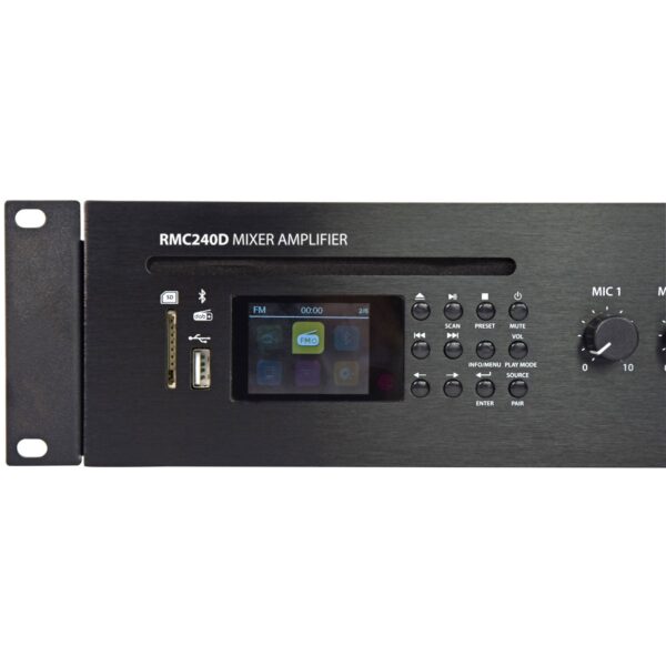 Adastra RMC120D 120W 100V Mixer Amplifier with CD, DAB+, Bluetooth & MP3 Player - Image 2