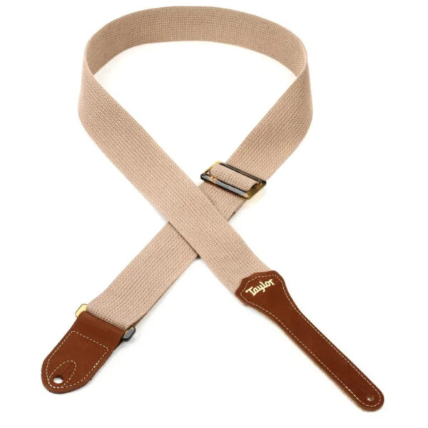 Taylor GS Mini Cotton 2" Guitar Strap (with Amber Buckle) - Image 3