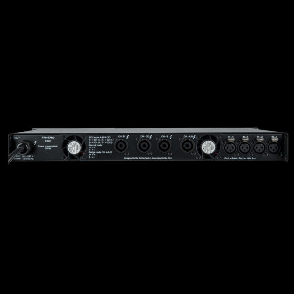 DAP TA-4.750 4x 750W DSP Power Amplifier with Network Control - Image 2