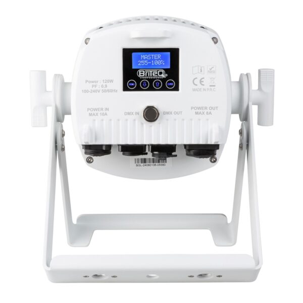 Briteq BT-COLORAY 18FCR White Housing IP65 LED Par 18 x 8W RGBW - Image 4