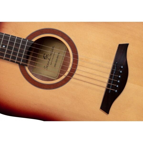 Soundsation EDGE SOLID SDNCE-YSB Dreadnought Cutaway Acoustic Guitar - Image 4