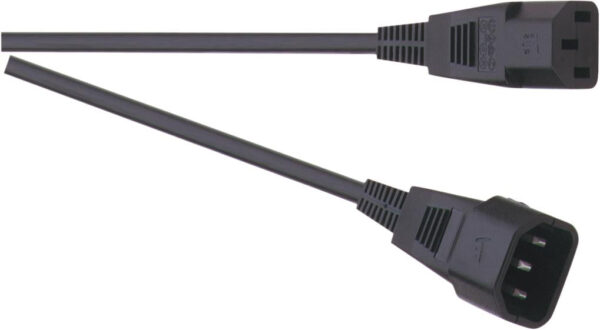 Eagle 3 Pin IEC Line Plug to IEC Line Socket Extension Lead 10A 2M Length