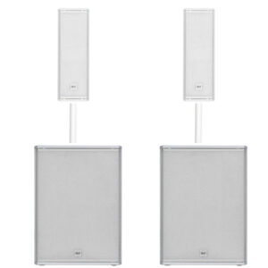2x RCF NXL 14-A W Active Speaker + 2 x RCF SUB 18AX-W 18" Subwoofer