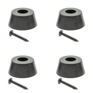 Set of 4 Large Rubber Feet with Steel Washers (Screws included) - 20mm High