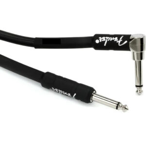 Fender Professional Series Straight to Right Angle Instrument Cable - Black