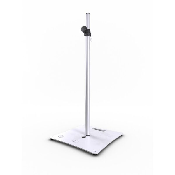 2x Hilec Stick-SW PA Speaker Lighting Stand 35mm Square Base White - Image 2