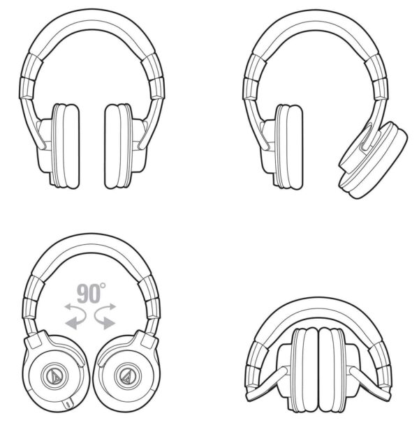 Audio Technica ATH-M40X Pro Studio & DJ Headphones - Image 5