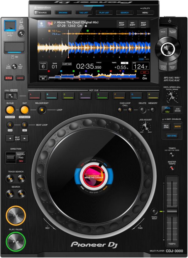 Pioneer DJ CDJ-3000 Professional DJ Multiplayer with 9-Inch Touch Screen