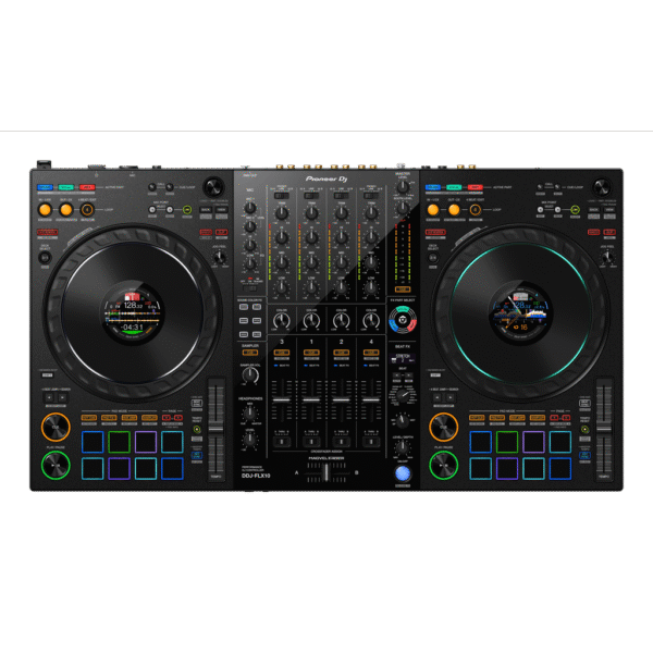 Pioneer DJ DDJ-FLX10 4-deck Rekordbox and Serato DJ Controller - Black