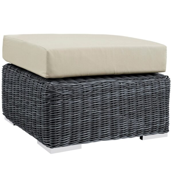 Summon Outdoor Patio Sunbrella Ottoman By Modway - EEI-1869 - Canvas Antique Beige