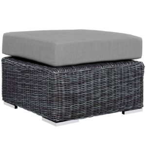 Summon Outdoor Patio Sunbrella Ottoman By Modway - EEI-1869 - Canvas Gray