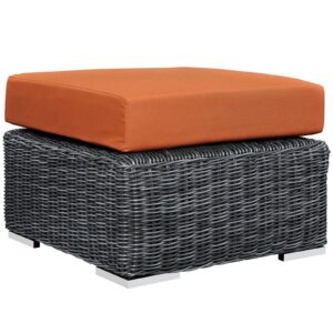 Summon Outdoor Patio Sunbrella Ottoman By Modway - EEI-1869 - Canvas Tuscan