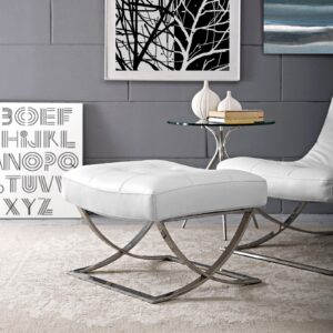 Slope Upholstered Vinyl Ottoman By Modway - EEI-2078