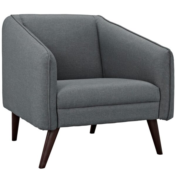Slide Upholstered Fabric Armchair By Modway - EEI-2132 - Gray