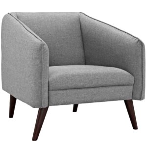 Slide Upholstered Fabric Armchair By Modway - EEI-2132 - LightGray