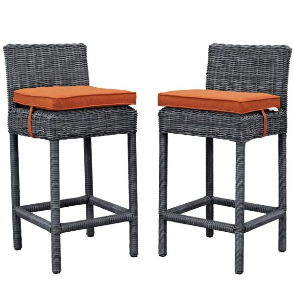 Summon 2 Piece Outdoor Patio Sunbrella® Pub Set By Modway - EEI-2197 - Canvas Tuscan