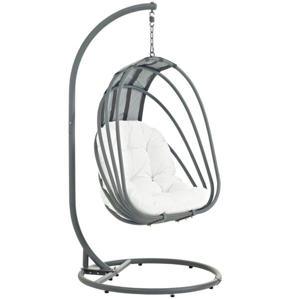 Whisk Outdoor Patio  Swing Chair With Stand By Modway - EEI-2275 - White