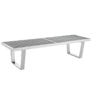 Sauna 5' Stainless Steel Bench By Modway - EEI-246