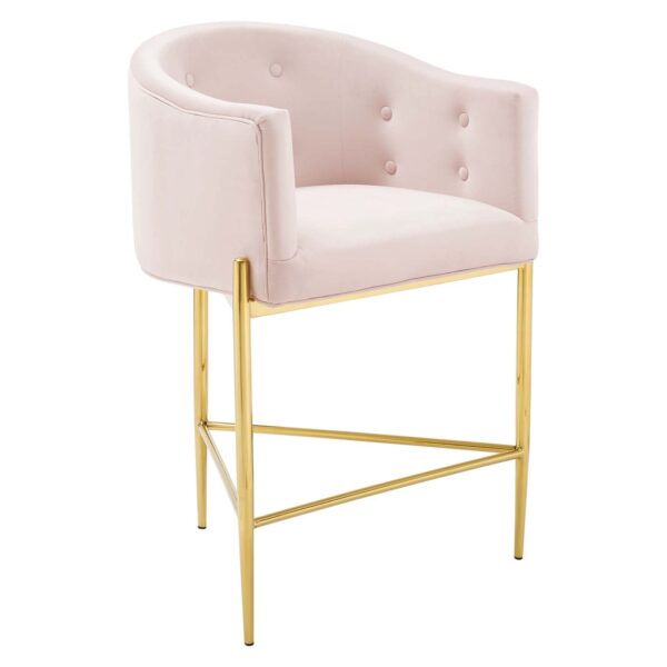 Savour Tufted Counter Stool By Modway - EEI-3910 - Pink