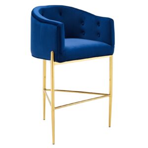 Savour Tufted Performance Velvet Bar Stool By Modway - EEI-3911 - Navy
