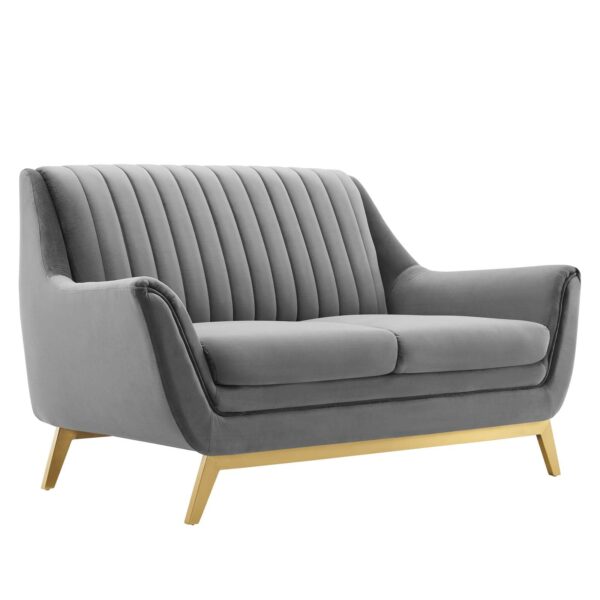 Winsome Channel Tufted Performance Velvet Loveseat By Modway - EEI-4408