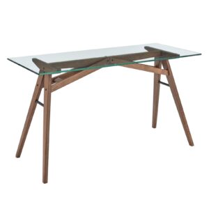 Steadfast Glass Top Office Desk By Modway - EEI-4580