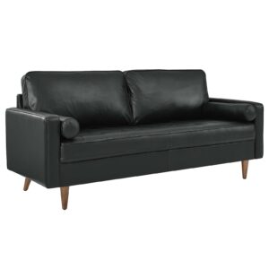 Valour Leather Sofa By Modway - EEI-4633 - Black