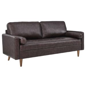 Valour Leather Sofa By Modway - EEI-4633 - Brown