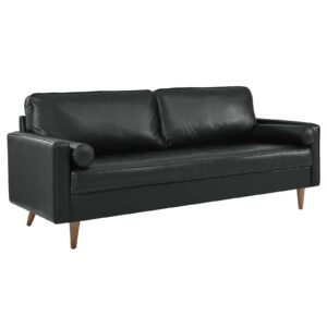 Valour 81" Leather Sofa By Modway - EEI-4634 - Black