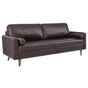 Valour 81" Leather Sofa By Modway - EEI-4634 - Brown